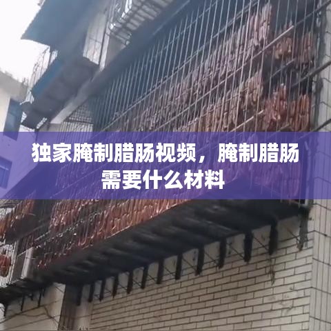 独家腌制腊肠视频，腌制腊肠需要什么材料 