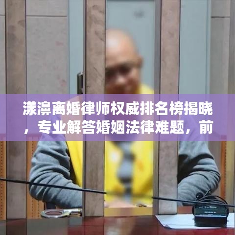 漾濞离婚律师权威排名榜揭晓,专业解答婚姻法律难题,前十名律师推荐!