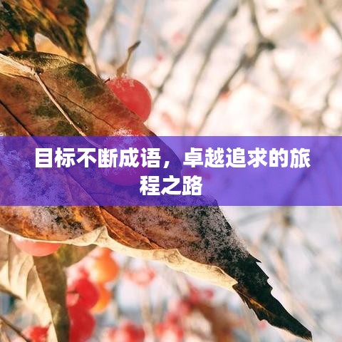目标不断成语,卓越追求的旅程之路