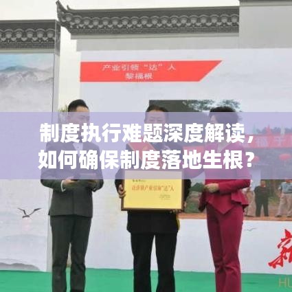 制度执行难题深度解读，如何确保制度落地生根？