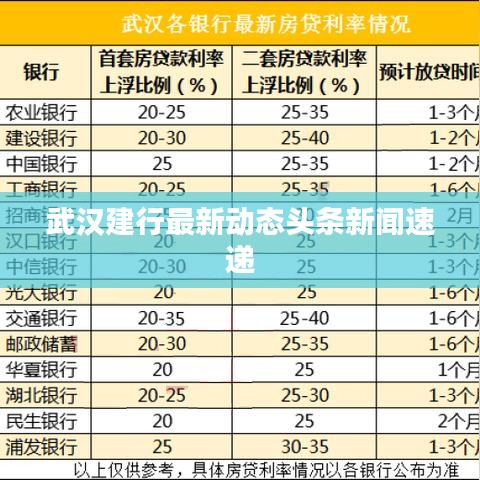 武汉建行最新动态头条新闻速递