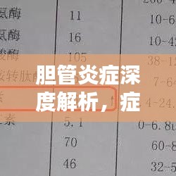 胆管炎症深度解析,症状、原因与治疗方法全解析