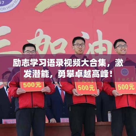 励志学习语录视频大合集,激发潜能,勇攀卓越高峰!