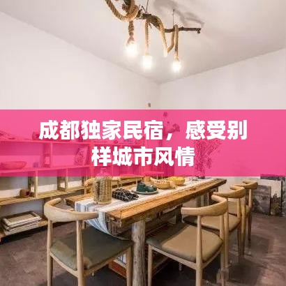 成都独家民宿,感受别样城市风情