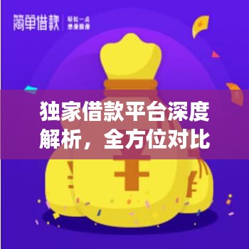 独家借款平台深度解析,全方位对比市场上的借款平台