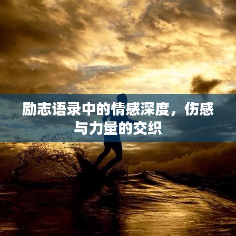 励志语录中的情感深度,伤感与力量的交织