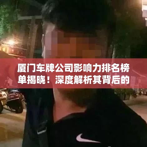 厦门车牌公司影响力排名榜单揭晓!深度解析其背后的实力与影响力