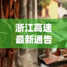 浙江高速最新通告发布,今日动态速览